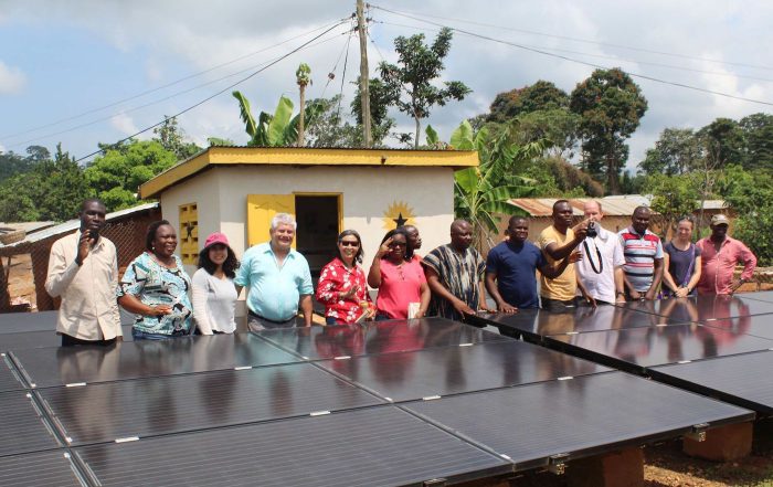 V4CP Energy team at Black Star MiniGrid in Ghana