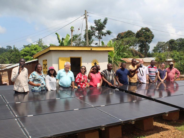 V4CP Energy team at Black Star MiniGrid in Ghana